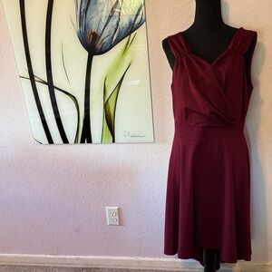 NWT Grace Karin Wine Red Mini Dress